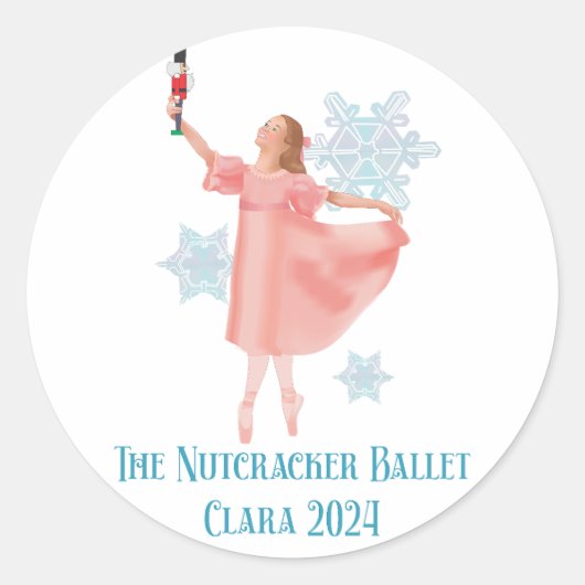 De Notenkraker 2024 - Clara Ronde Sticker (Voorkant)