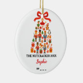 De Notenkraker Aangepaste Balletrol Kerstmis Keramisch Ornament (Rechts)