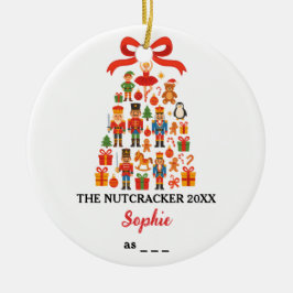 De Notenkraker Aangepaste Balletrol Kerstmis Keramisch Ornament