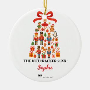 De Notenkraker Aangepaste Balletrol Kerstmis Keramisch Ornament