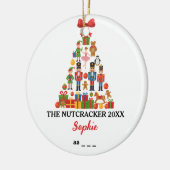De Notenkraker Aangepaste Balletrol Kerstmis Keramisch Ornament (Links)