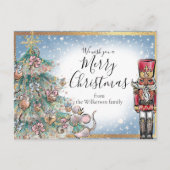 De Notenkraker Aangepaste Naam Prettig Kerstfeest Briefkaart (Voorkant)