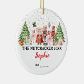 De Notenkraker & Ballerina met aangepaste naam & t Keramisch Ornament (Rechts)