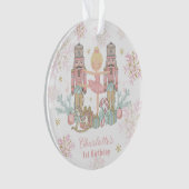 De Notenkraker Ballet Blush Roze 1e Verjaardag Ornament (voorkant)