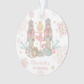 De Notenkraker Ballet Blush Roze 1e Verjaardag Ornament (voorkant)