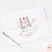 De Notenkraker Ballet Blush Roze Kerst Favoriet Ronde Sticker (Envelop)