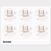 De Notenkraker Ballet Blush Roze Kerst Ronde Sticker (Vel)
