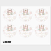 De Notenkraker Ballet Blush Roze Winter Onederland Ronde Sticker (Vel)