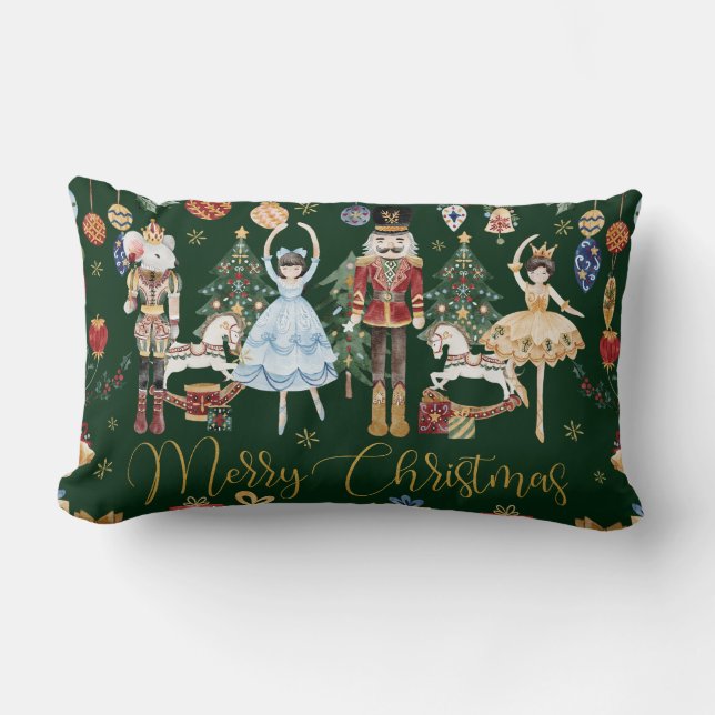 De Notenkraker Ballet Feestelijke Kerstmis  Kussen (Voorkant)