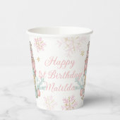 De Notenkraker Ballet Pastel Blush Roze Kerstmis Papieren Bekers (Links)
