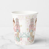 De Notenkraker Ballet Pastel Blush Roze Kerstmis Papieren Bekers (Rechts)