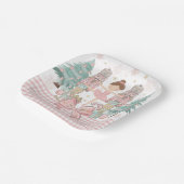 De Notenkraker Ballet Pastel Blush Roze Kerstmis Papieren Bordje (Gebogen)