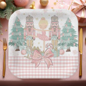 De Notenkraker Ballet Pastel Blush Roze Kerstmis Papieren Bordje