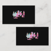 De Notenkraker Ballet Roze Kerstpruim Fairy VI Visitekaartje (Voorkant / Achterkant)