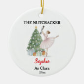 De Notenkraker Ballet Sieraad met Naam & Foto Keramisch Ornament (Voorkant)