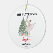 De Notenkraker Ballet Sieraad met Naam & Foto Keramisch Ornament (Links)
