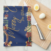 De notenkraker  Ballet Vrolijk Kerstfeest Theedoek (Quarter Fold)