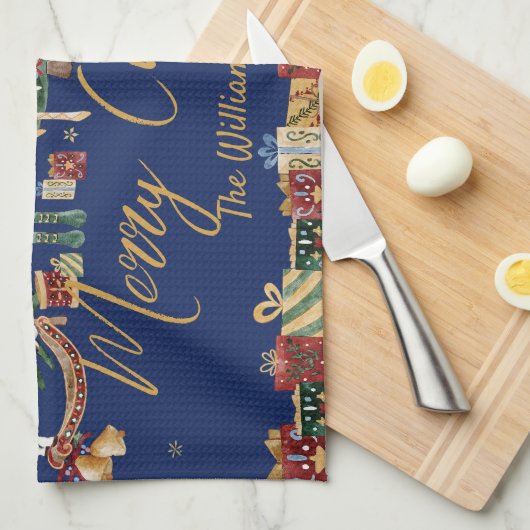 De notenkraker  Ballet Vrolijk Kerstfeest Theedoek (Quarter Fold)