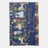 De notenkraker  Ballet Vrolijk Kerstfeest Theedoek (Verticaal)