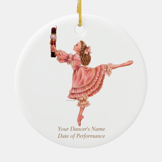 De Notenkraker Clara Ballet Keepsake Ornament (Achterkant)
