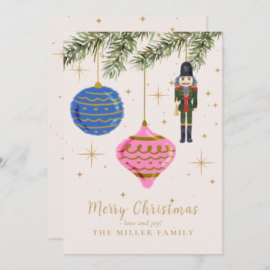 De Notenkraker Flat Holiday Kaart (Voorkant / Achterkant)