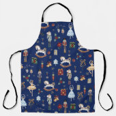 De Notenkraker Kerst Ballet  Navy Blue Schort (Voorkant)