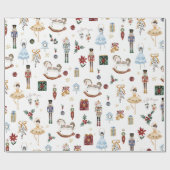 De Notenkraker Kerst Ballet  Waterverf Cadeaupapier (Vlak)