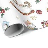 De Notenkraker Kerst Ballet  Waterverf Cadeaupapier (Rol Hoek)