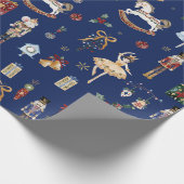 De Notenkraker Kerst Ballet  Waterverf Cadeaupapier (Hoek)