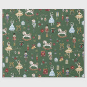 De Notenkraker Kerst Ballet  Waterverf Cadeaupapier (Vlak)