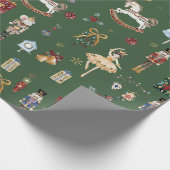 De Notenkraker Kerst Ballet  Waterverf Cadeaupapier (Hoek)