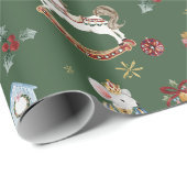 De Notenkraker Kerst Ballet  Waterverf Cadeaupapier (Rol Hoek)