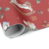 De Notenkraker Kerst Ballet  Waterverf Cadeaupapier (Rol Hoek)