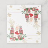 De Notenkraker Kerstbal Blond Rode Tutu Plaatskaartje (Buitenkant ongevouwen)