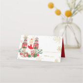 De Notenkraker Kerstbal Blond Rode Tutu Plaatskaartje (Voorkant)