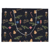 De Notenkraker, marine grote Gift Bag Groot Cadeauzakje (Achterkant)