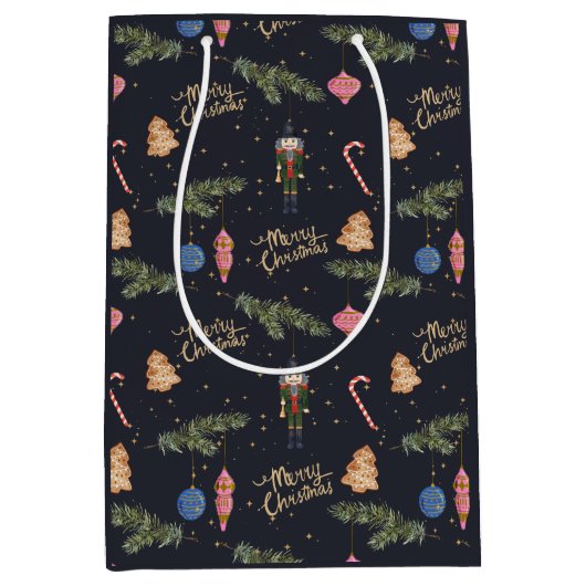 De Notenkraker, marine Medium Gift Bag Medium Cadeauzakje (Voorkant)