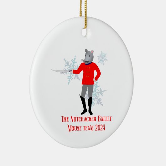 De Notenkraker - Muisteam 2024 Keramisch Ornament (Rechts)