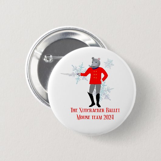 De Notenkraker - Muisteam 2024 Ronde Button 5,7 Cm (Voorkant /achterkant)
