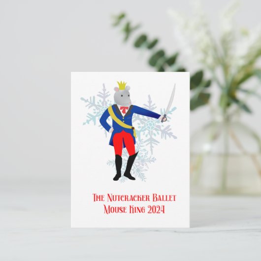 De Notenkraker Muizenkoning 2024 Briefkaart (Staand voorkant)