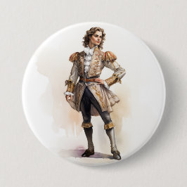 DE NOTENKRAKER PRINS CAVALIER RONDE BUTTON 7,6 CM