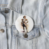 DE NOTENKRAKER PRINS CAVALIER RONDE BUTTON 7,6 CM (In situ)