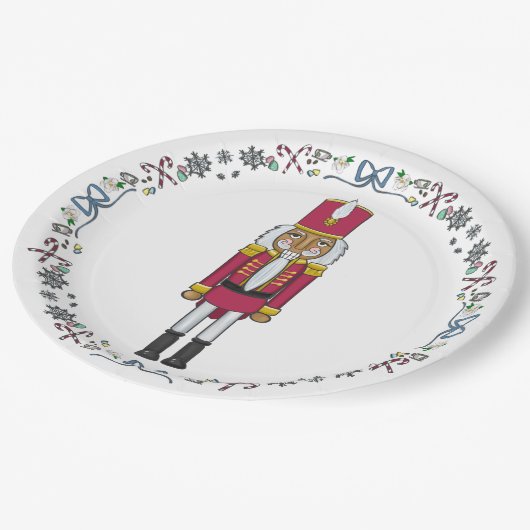 De Notenkraker Prins Kerstfeest Papieren Bordje (Gekanteld)