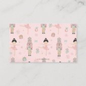 De Notenkraker Roze Baby shower Boeken voor Baby Informatiekaartje (Achterkant)