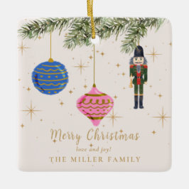 De notenkraker, roze keramisch ornament