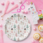 De notenkraker roze kerstballet 1e verjaardag papieren bordje (Feest)