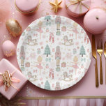 De notenkraker roze kerstballet 1e verjaardag papieren bordje<br><div class="desc">Voeg een vleugje eigenzinnigheid en elegantie toe aan uw feest met onze papieren borden met het thema Notenkraker. Met betoverende pastelroze tinten en charmante kerstballetpatronen, zijn deze borden ideaal voor het 1e verjaardagsfeest van een meisje of een magisch winterevenement. Verras uw gasten met de speelse Nutcracker-design, waardoor elke hap een...</div>