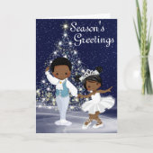 De Notenkraker Sneeuwkoningin en Cavalier Ballet Feestdagen Kaart (Voorkant)