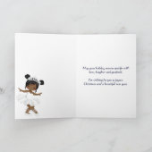 De Notenkraker Sneeuwkoningin en Cavalier Ballet Feestdagen Kaart (Binnen)