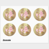 De Notenkraker Suite Danser en Kerstboom Ronde Sticker (Vel)